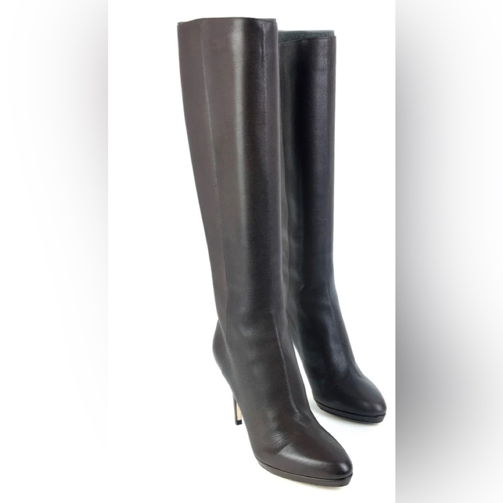 Jimmy Choo Women’s Grainy Calf Leather Knee High Boots